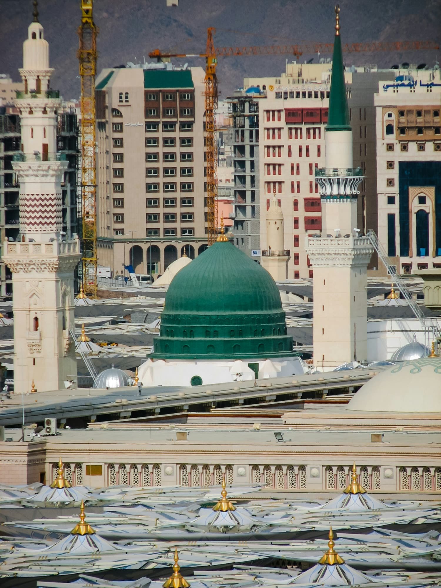 The Green Dome with Madinah behind